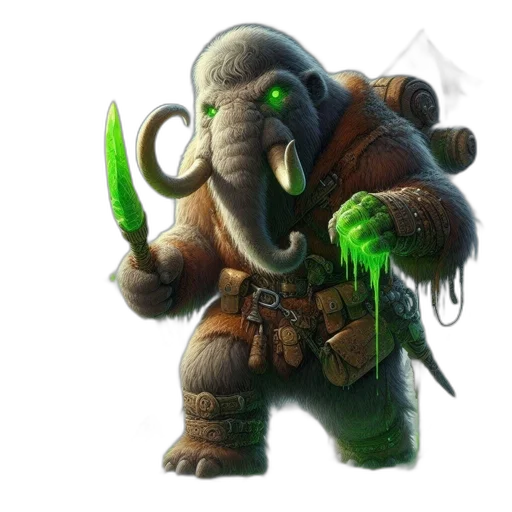 staff, animal, creature, weapon transparent PNG cut-out