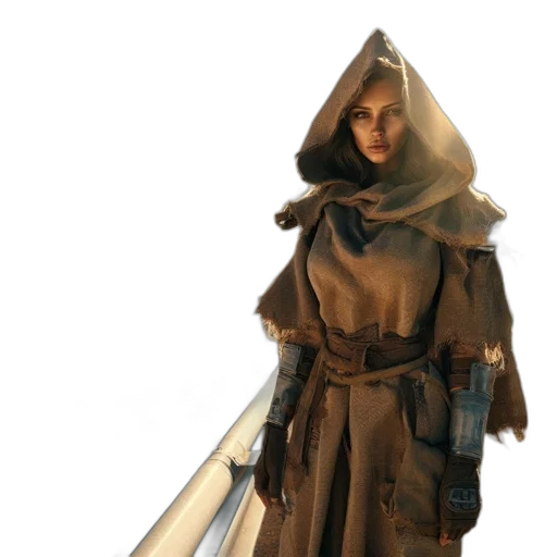 staff, sword, weapon, jacket transparent PNG cut-out