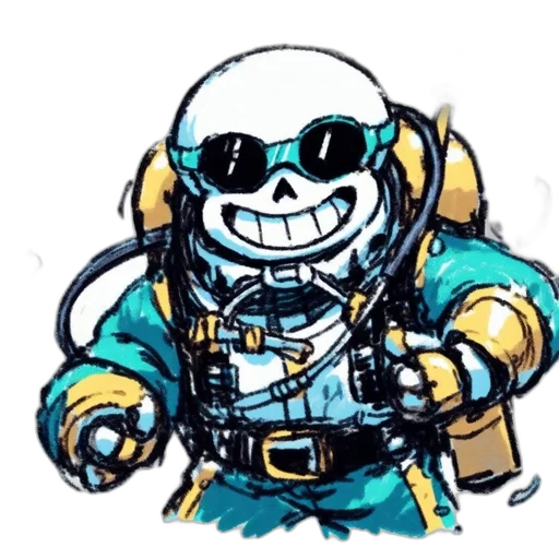 robot, jacket, staff, mask transparent PNG cut-out