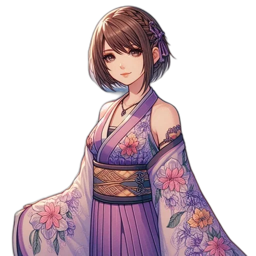 dress, staff, flower, face transparent PNG cut-out