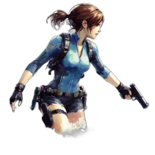 weapon, jacket, concept art, pixel art transparent PNG cut-out
