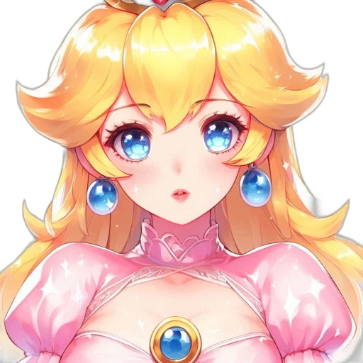 crown, dress, face, staff transparent PNG cut-out
