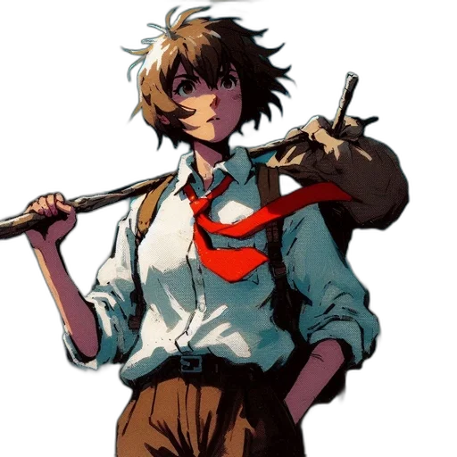 staff, weapon, jacket, sword transparent PNG cut-out