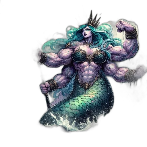 creature, concept art, fantasy art, watercolor transparent PNG cut-out