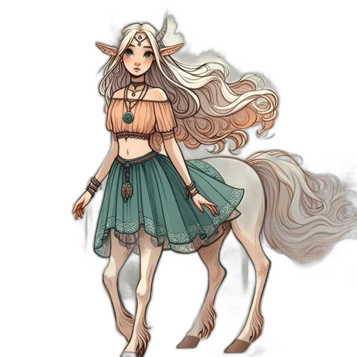 dress, dragon, staff, fantasy art transparent PNG cut-out