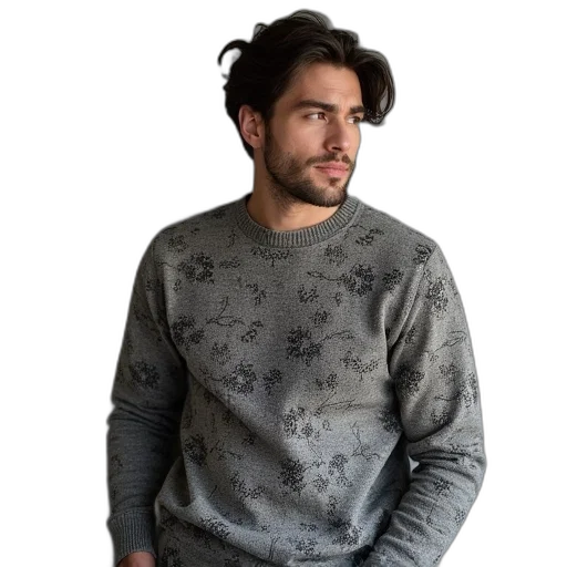 jacket, hair, dragon, photorealistic transparent PNG cut-out