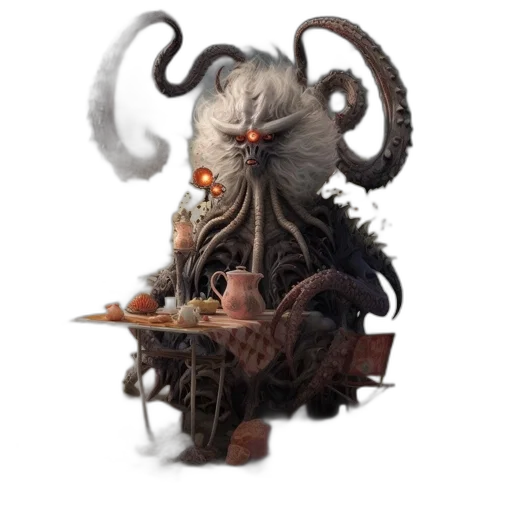 creature, dragon, animal, staff transparent PNG cut-out