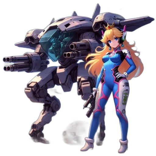 robot, weapon, concept art, anime transparent PNG cut-out