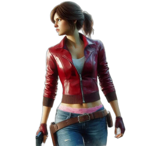 jacket, concept art, photorealistic, 3d render transparent PNG cut-out