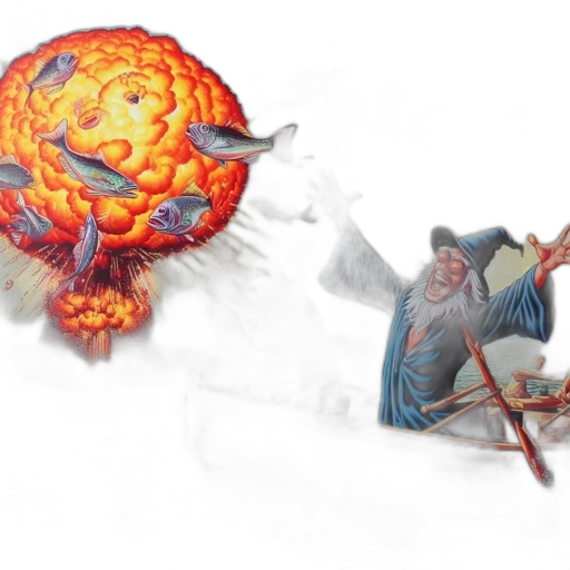 concept art, fantasy art, fire, surreal transparent PNG cut-out