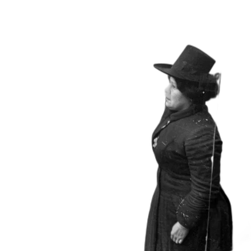 hat, staff, jacket, dress transparent PNG cut-out