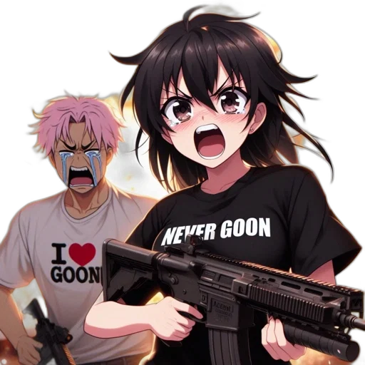 weapon, anime, cartoon, pixel art transparent PNG cut-out