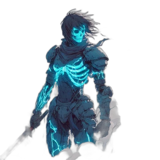 sword, robot, weapon, creature transparent PNG cut-out