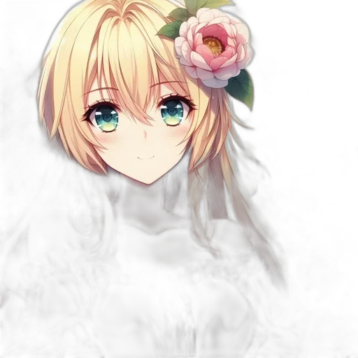 flower, crown, dress, face transparent PNG cut-out