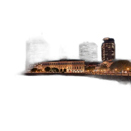 building, concept art, photorealistic, 3d render transparent PNG cut-out