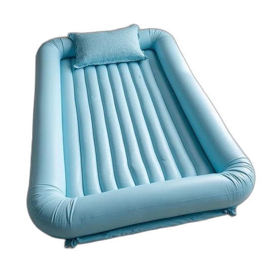 furniture, 3d render, blue, large transparent PNG cut-out