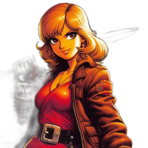 jacket, comic book art, concept art, cartoon transparent PNG cut-out