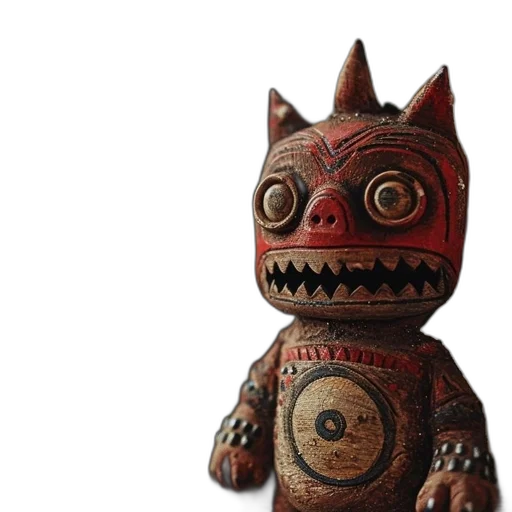 mask, creature, 3d render, concept art transparent PNG cut-out