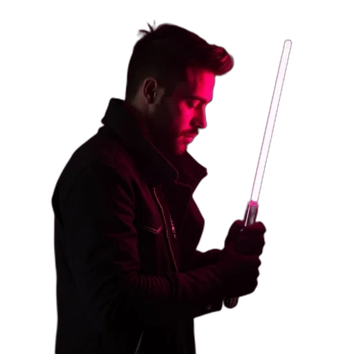 staff, jacket, sword, weapon transparent PNG cut-out