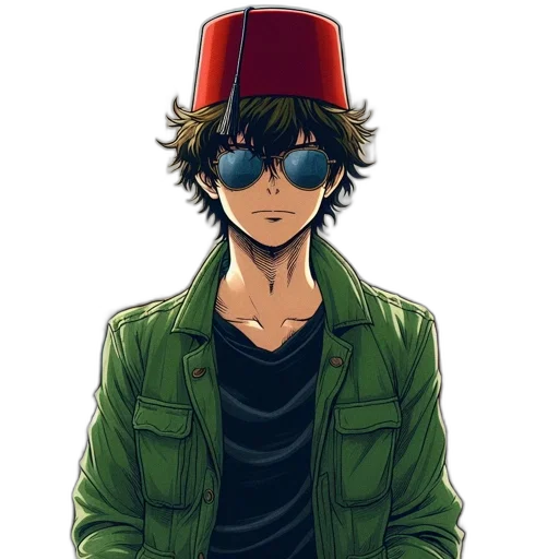 hat, jacket, mask, face transparent PNG cut-out