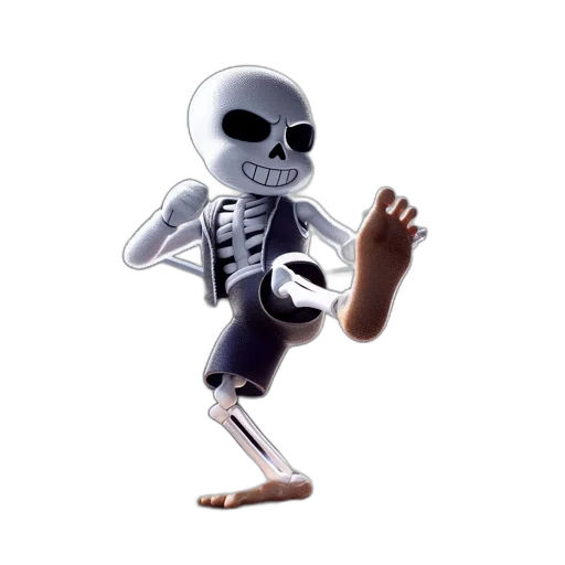 robot, creature, staff, 3d render transparent PNG cut-out
