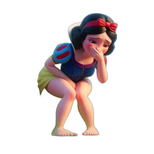 face, dress, creature, staff transparent PNG cut-out