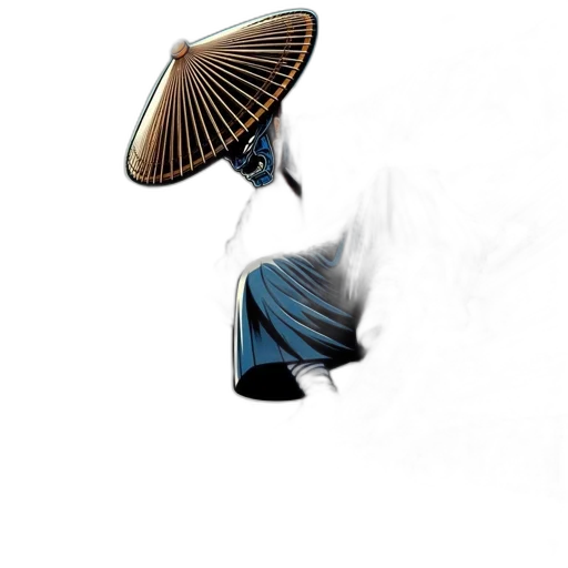 hat, mask, umbrella, hair transparent PNG cut-out