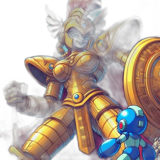 robot, concept art, fantasy art, comic book art transparent PNG cut-out