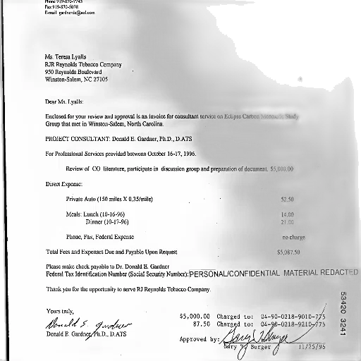 letter, dated, november, 1996 transparent PNG cut-out