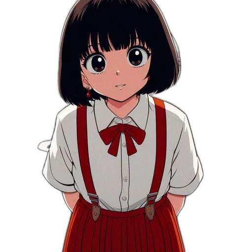 dress, face, flower, staff transparent PNG cut-out