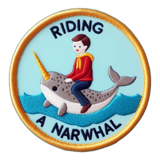 jacket, animal, circular, patch transparent PNG cut-out