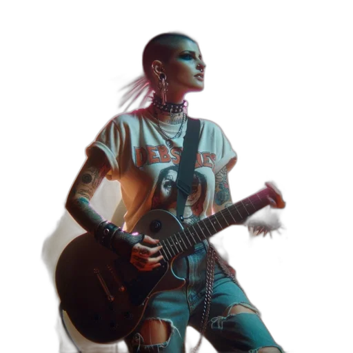 robot, concept art, 3d render, cyberpunk transparent PNG cut-out