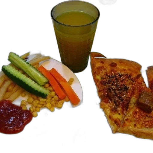 food, plate, pizza, vegetables transparent PNG cut-out
