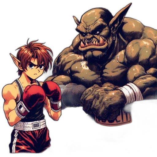concept art, pixel art, comic book art, anime transparent PNG cut-out