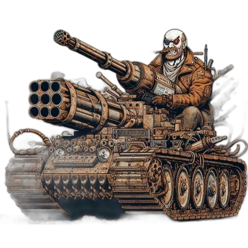 weapon, robot, jacket, car transparent PNG cut-out