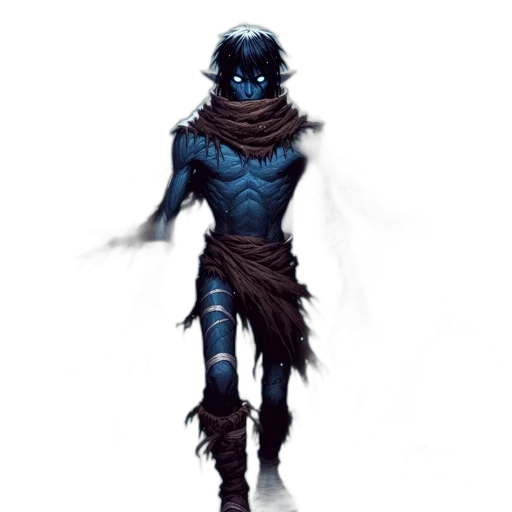 mask, creature, staff, concept art transparent PNG cut-out