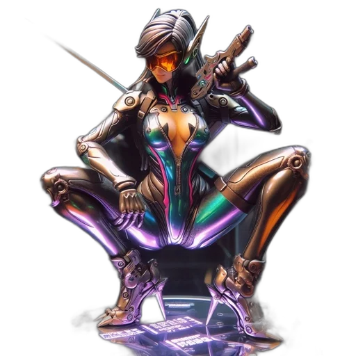 weapon, robot, sword, staff transparent PNG cut-out