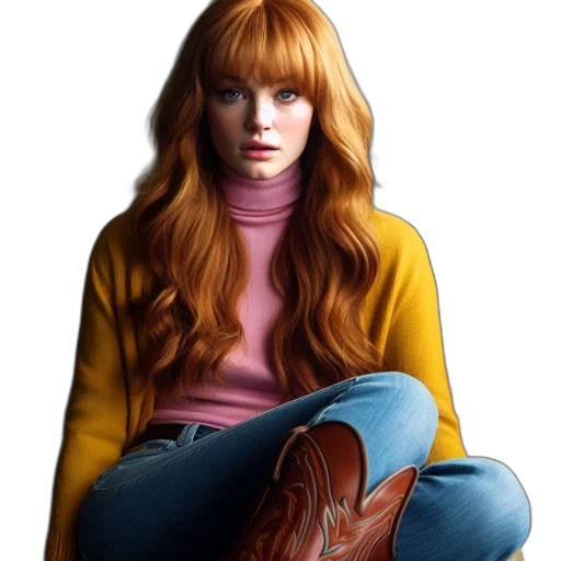 jacket, hair, face, shoes transparent PNG cut-out