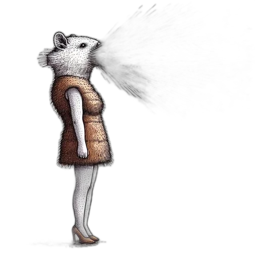 jacket, animal, staff, mask transparent PNG cut-out