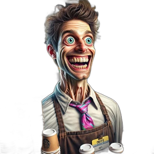 staff, face, food, robot transparent PNG cut-out