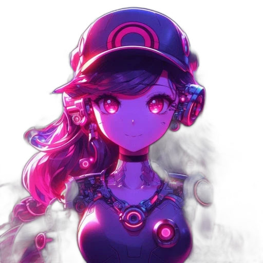 robot, hat, staff, face transparent PNG cut-out