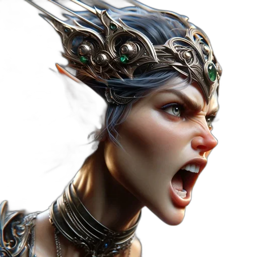 face, crown, jewelry, mask transparent PNG cut-out
