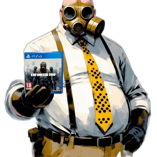 mask, jacket, robot, weapon transparent PNG cut-out