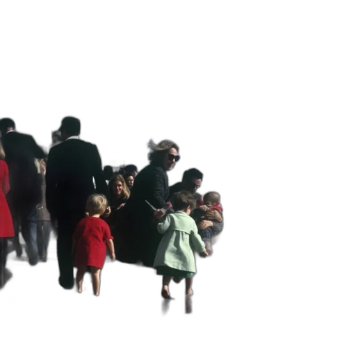 staff, 3d render, concept art, city street transparent PNG cut-out