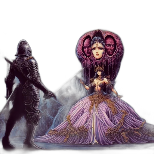 fantasy art, concept art, pixel art, comic book art transparent PNG cut-out