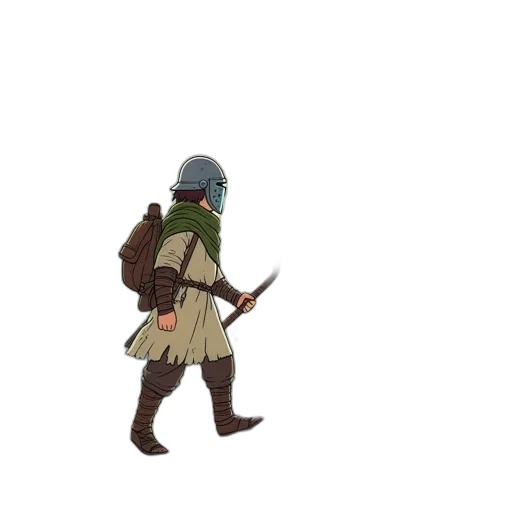 weapon, sword, staff, creature transparent PNG cut-out