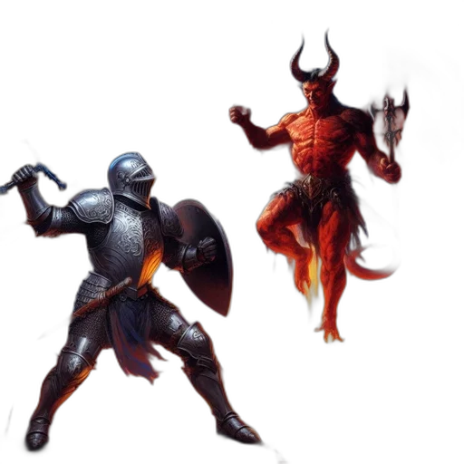 concept art, fantasy art, 3d render, pixel art transparent PNG cut-out