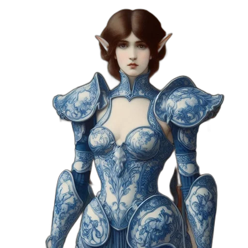 dress, fantasy art, concept art, 3d render transparent PNG cut-out