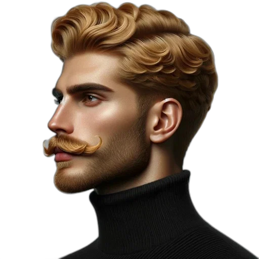 face, hair, photorealistic, fantasy art transparent PNG cut-out