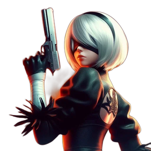 weapon, jacket, concept art, cyberpunk transparent PNG cut-out